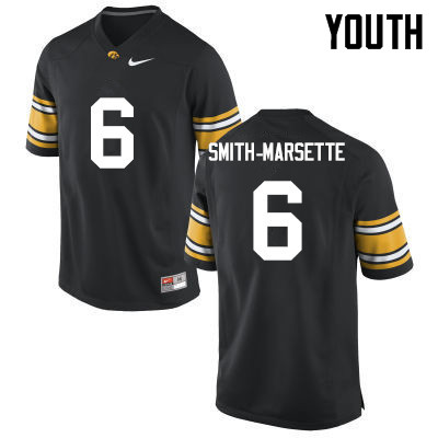 Youth Iowa Hawkeyes #6 Ihmir Smith-Marsette College Football Jerseys-Black - Click Image to Close
